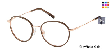 Grey/Rose Gold Mini 761008 Eyeglasses.