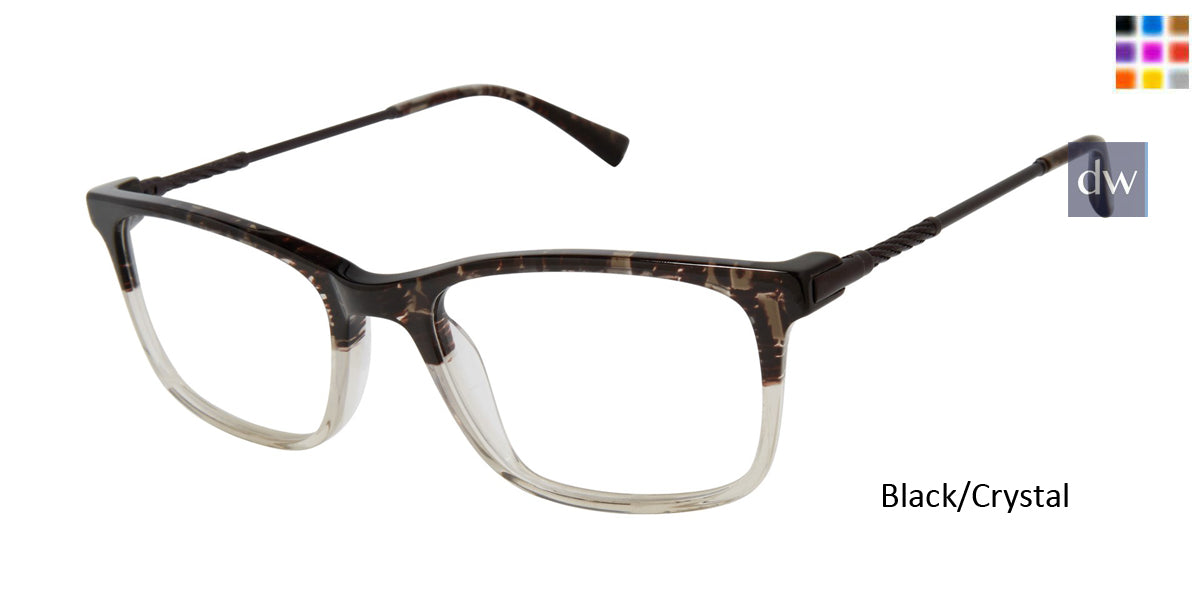 Black/Crystal Buffalo BM001 Eyeglasses.