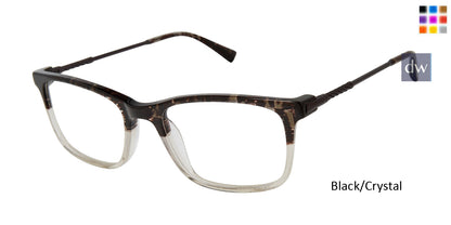 Black/Crystal Buffalo BM001 Eyeglasses.