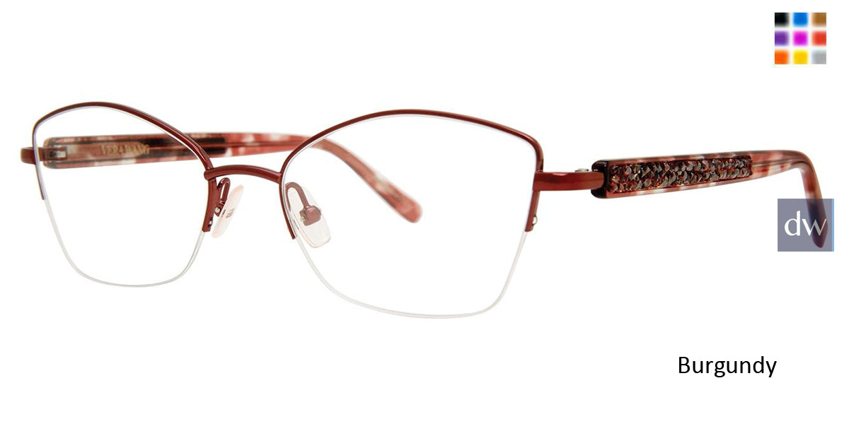 Burgundy Vera Wang Isla Eyeglasses.