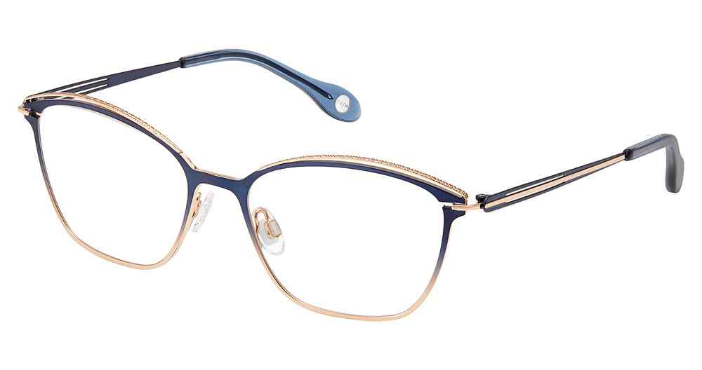 M201-NAVY-ROSE-GOLD Fysh F-3696 Eyeglasses
