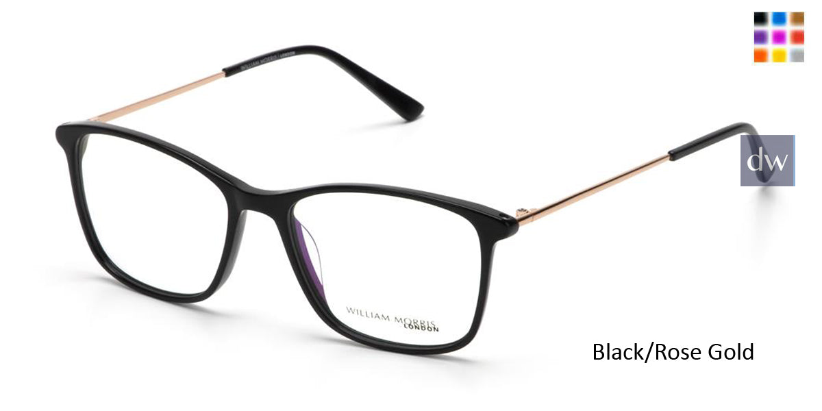 Black/Rose Gold William Morris London WM50198 Eyeglasses.