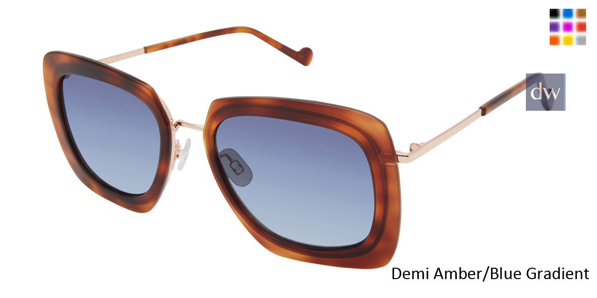 Demi Amber/Blue Gradient Mini 747016 Sunglasses.