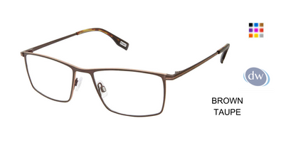 Evatik E-9231 Eyeglasses BROWN TAUPE