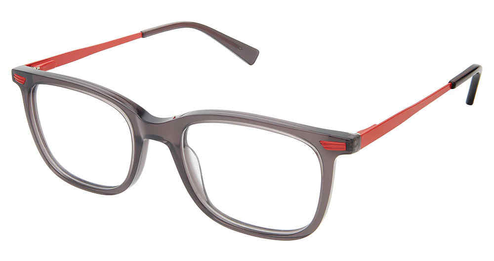 GREY-RED SUPERFLEX-KIDS SFK-255 Eyeglasses