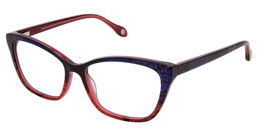 S407-PURPLE-FUCHSIA Fysh F-3695 Eyeglasses