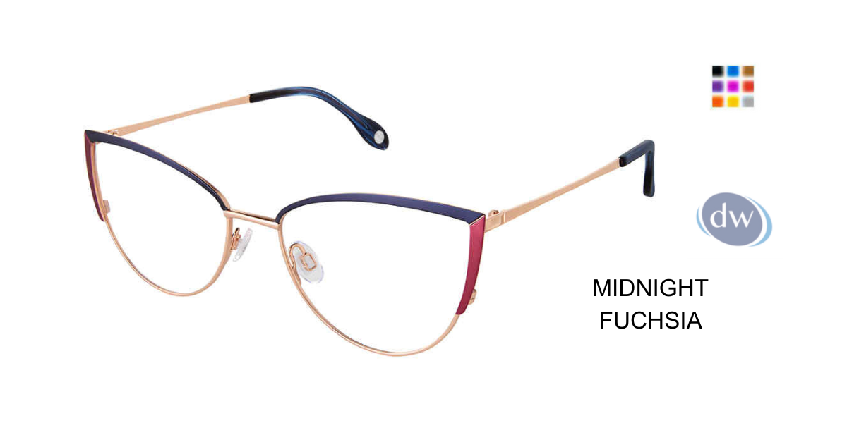 FYSH F-3713 Eyeglasses Midnight Fuchsia