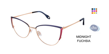 FYSH F-3713 Eyeglasses Midnight Fuchsia