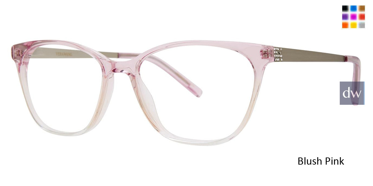 Blush Pink Vera Wang Melrose Eyeglasses.
