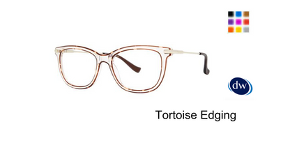 Tortoise Edging       Kensie Ironic Eyeglasses