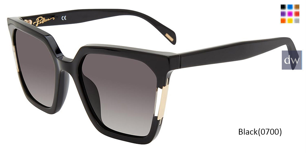 Black (0700) Police SPLD33 Sunglasses.