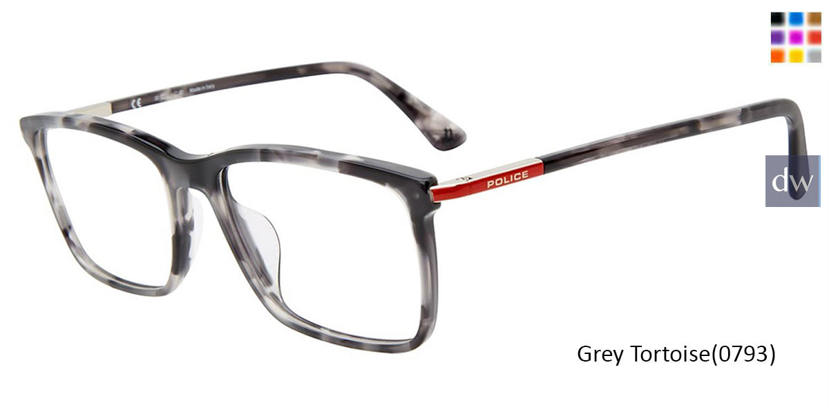 Grey Tortoise (0793) Police VPLD11 Eyeglasses.