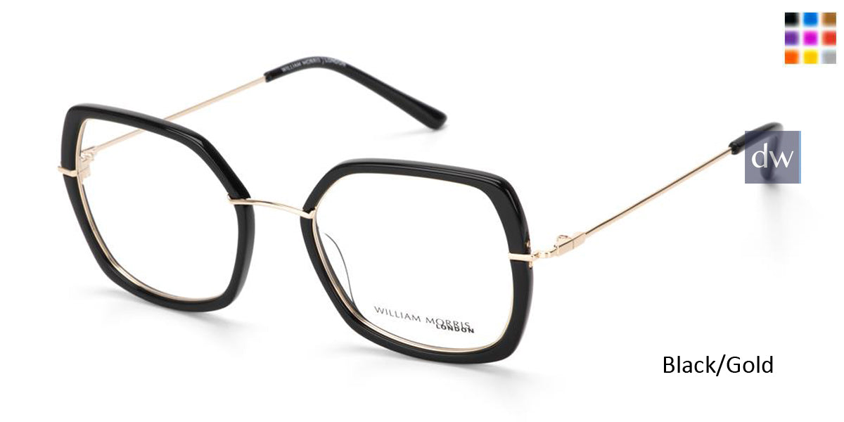 Black/Gold William Morris London WM50163 Eyeglasses.