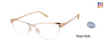 Rose Gold            VICTOR GLEMAUD X TURA VGO022 Eyeglasses