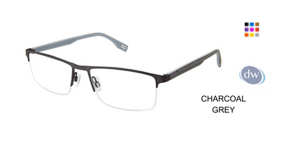 EVATIK E-9262 Eyeglasses CHARCOAL GREY