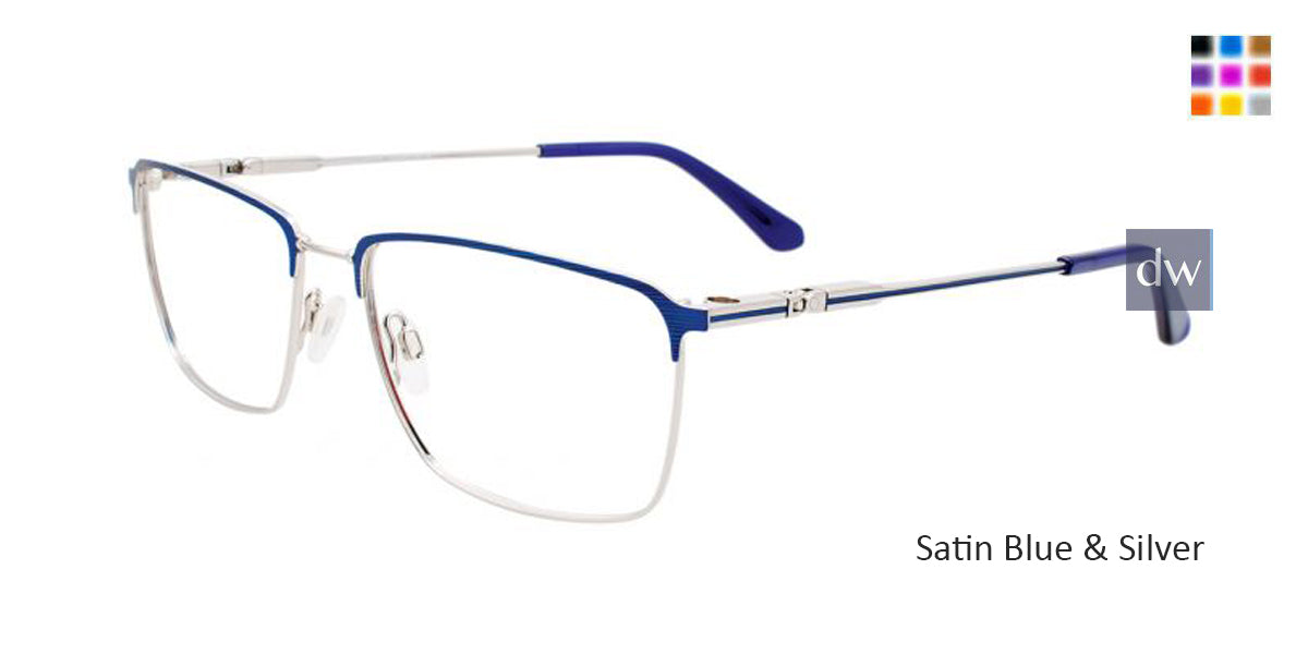 Satin Blue & Silver Clip & Twist CT269 Eyeglasses.