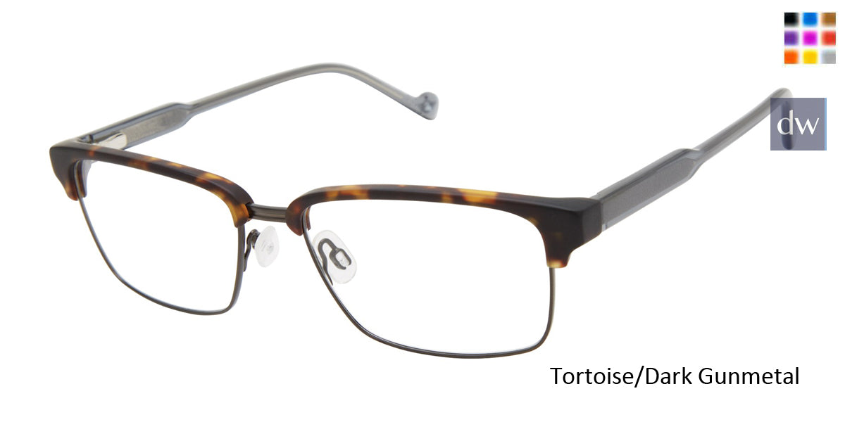 Tortoise/Dark Gunmetal Mini 764008 Eyeglasses.