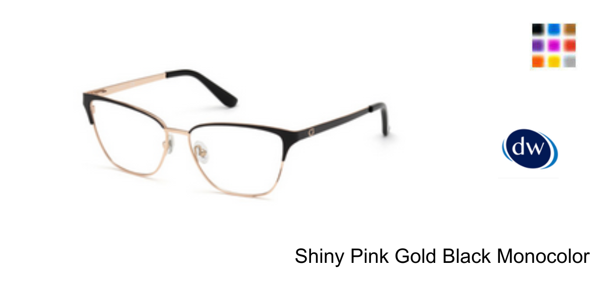 Shiny Pink Gold Black Monocolor