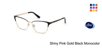 Shiny Pink Gold Black Monocolor