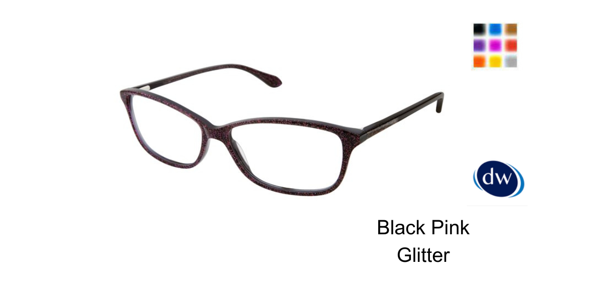 Black Pink Glitter