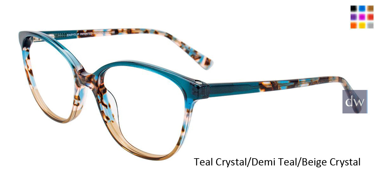 Teal Crystal Demi Teal Beige Crystal