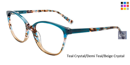 Teal Crystal Demi Teal Beige Crystal