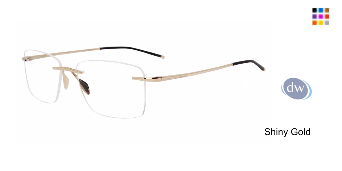 PORSCHE DESIGN P8362 Eyeglasses Shiny Gold