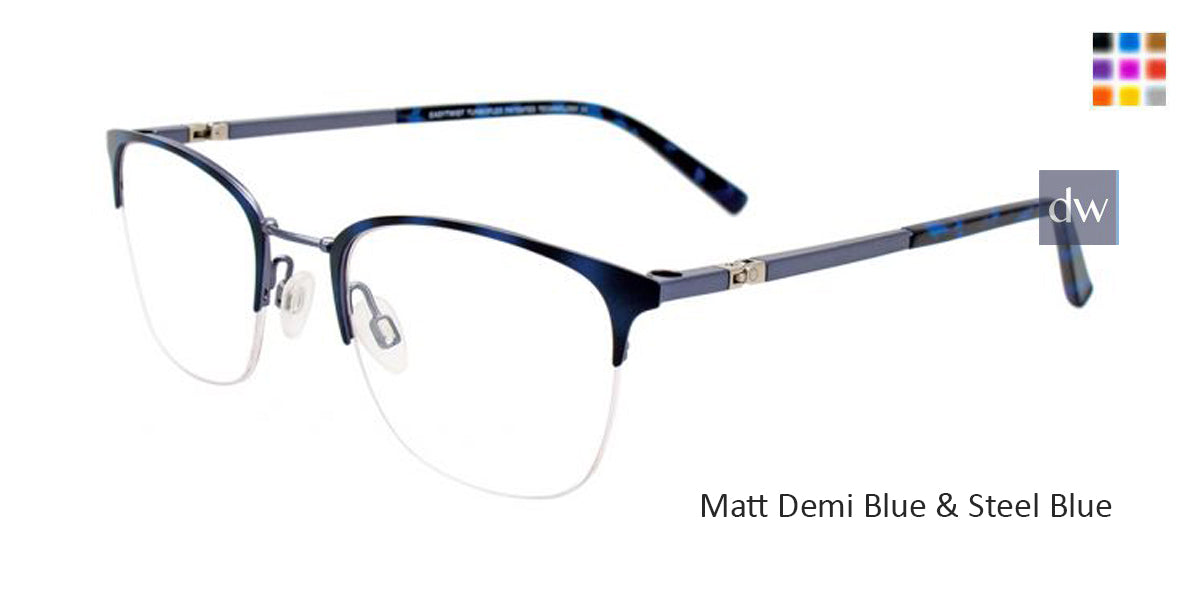 Matt Demi Blue & Steel Blue Clip & Twist CT268 Eyeglasses.