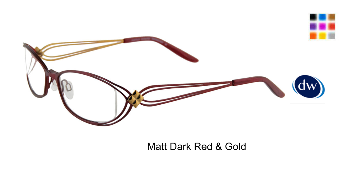 Matt Dark Red Gold