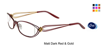 Matt Dark Red Gold