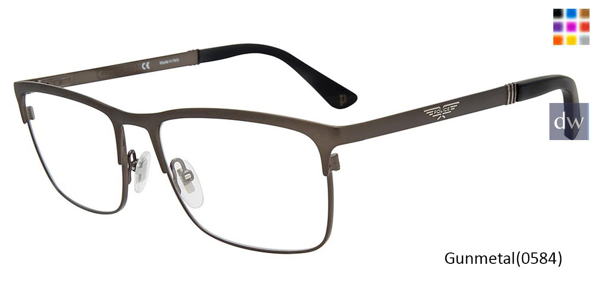 Gunmetal (0584) Police VPLA47 Eyeglasses.