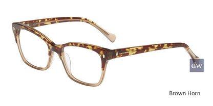 Brown Horn Lucky Brand VLBD229 Eyeglasses