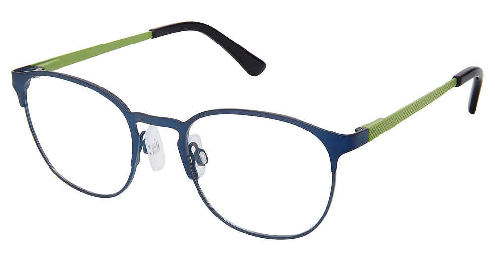 NAVY-LIME SUPERFLEX-KIDS SFK-266 Eyeglasses