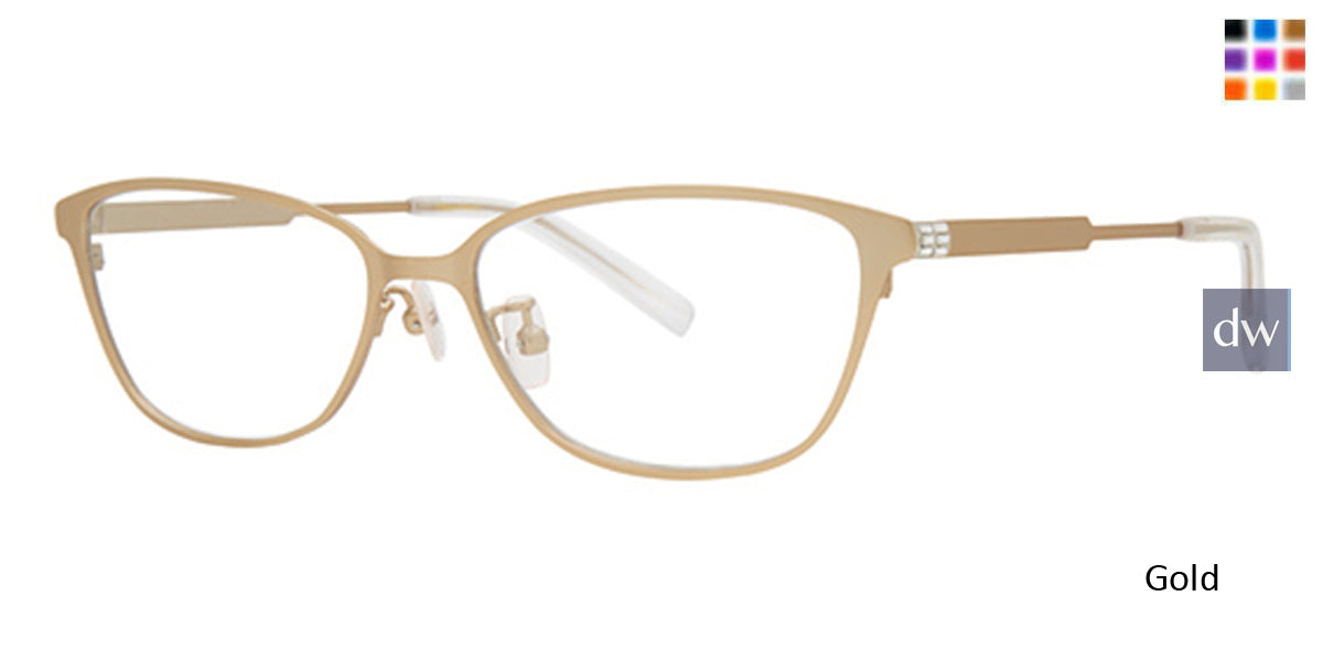 Gold Vera Wang VA47 Eyeglasses.