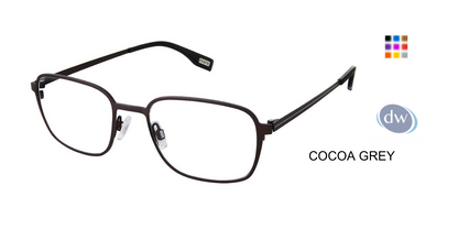 EVATIK E-9246 Eyeglasses COCOA GREY