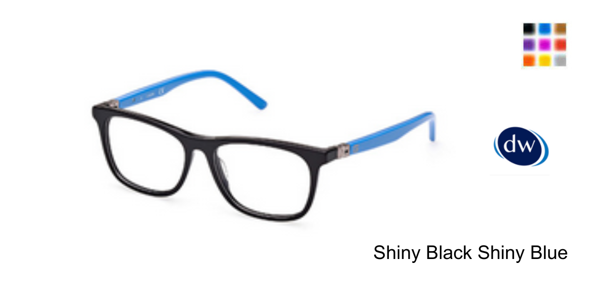 Shiny Black Shiny Blue