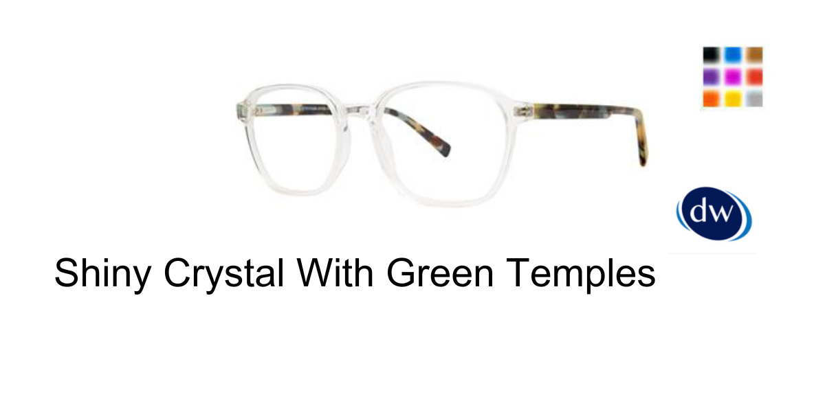 Shiny Crystal With Green Temples