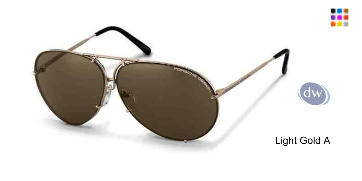PORSCH DESIGN P8478 Sunglasses Light Gold A