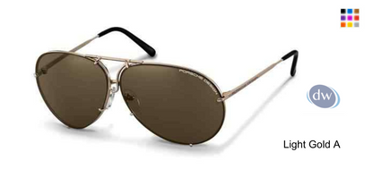 PORSCH DESIGN P8478 Sunglasses Light Gold A