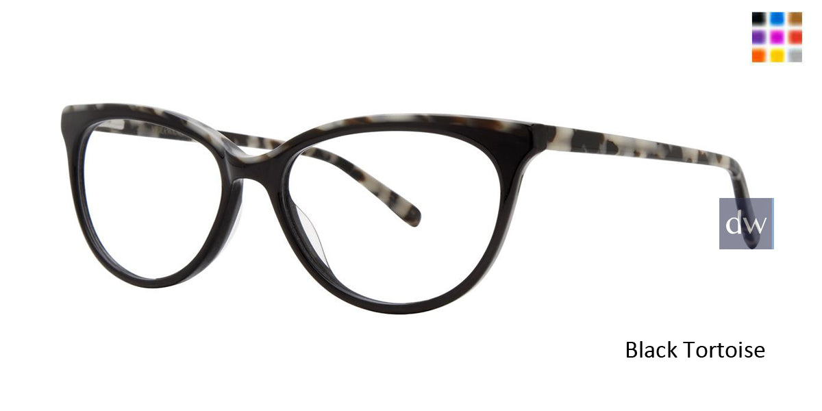 Black Tortoise Vera Wang V575 Eyeglasses.