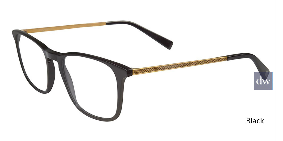Black John Varvatos V370 Eyeglasses.