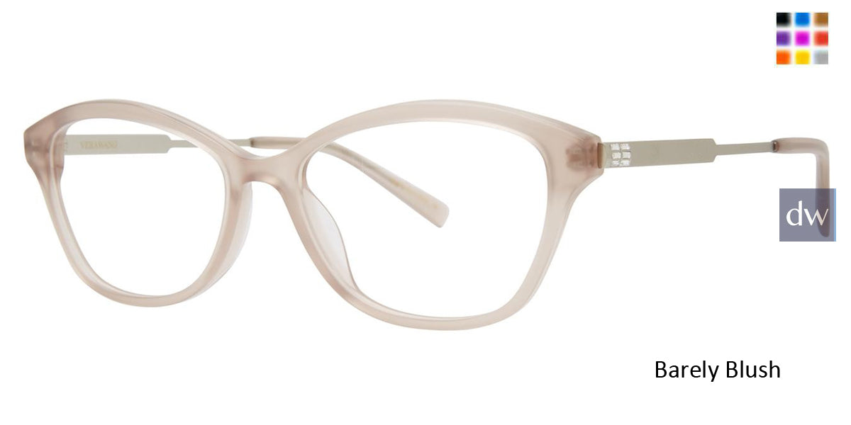 Barely Blush Vera Wang Taffeta Eyeglasses.
