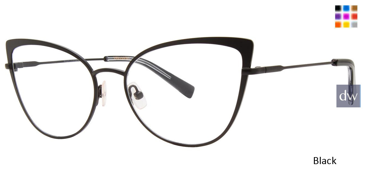 Black Vera Wang V577 Eyeglasses.