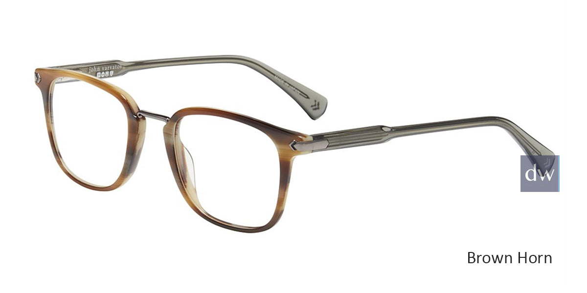 Brown Horn John Varvatos VJV423 Eyeglasses - Teenager