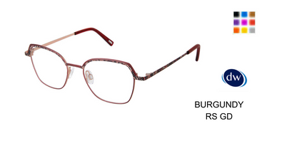 BURGUNDY-RS-GD  K-749 EYEGLASSES