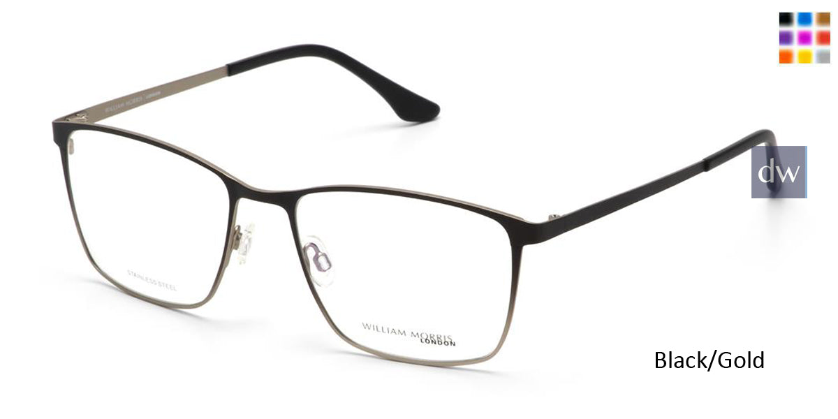 Black/Gold William Morris London WM50196 Eyeglasses.