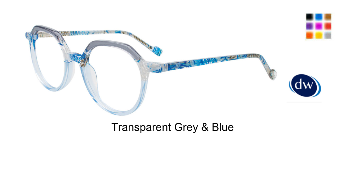 Transparent Grey Blue