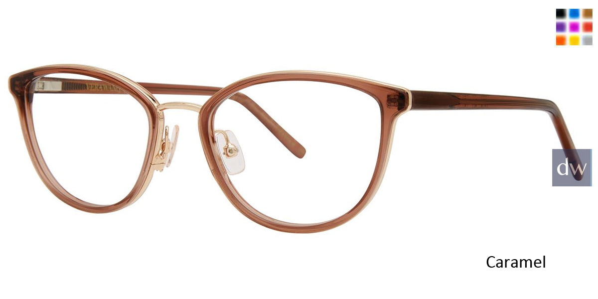 Caramel Vera Wang V578 Eyeglasses.