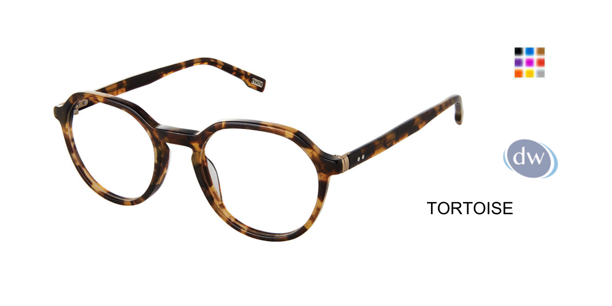 EVATIK E-9247 Eyeglasses TORTOISE