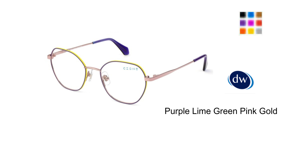 Purple Lime Green Pink Gold